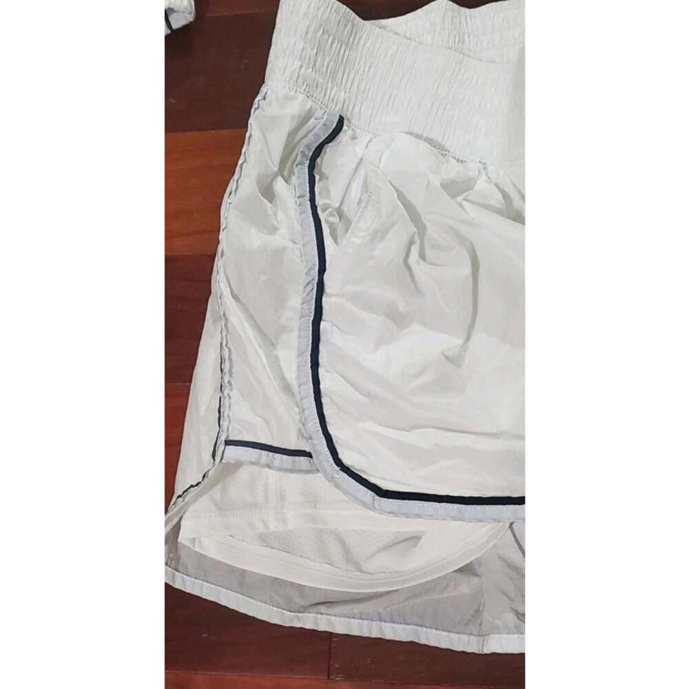 YPB Jacket Shorts Set Womens S-M Full Zip Lounge Activewear Matching White Blue - Picture 4 of 9